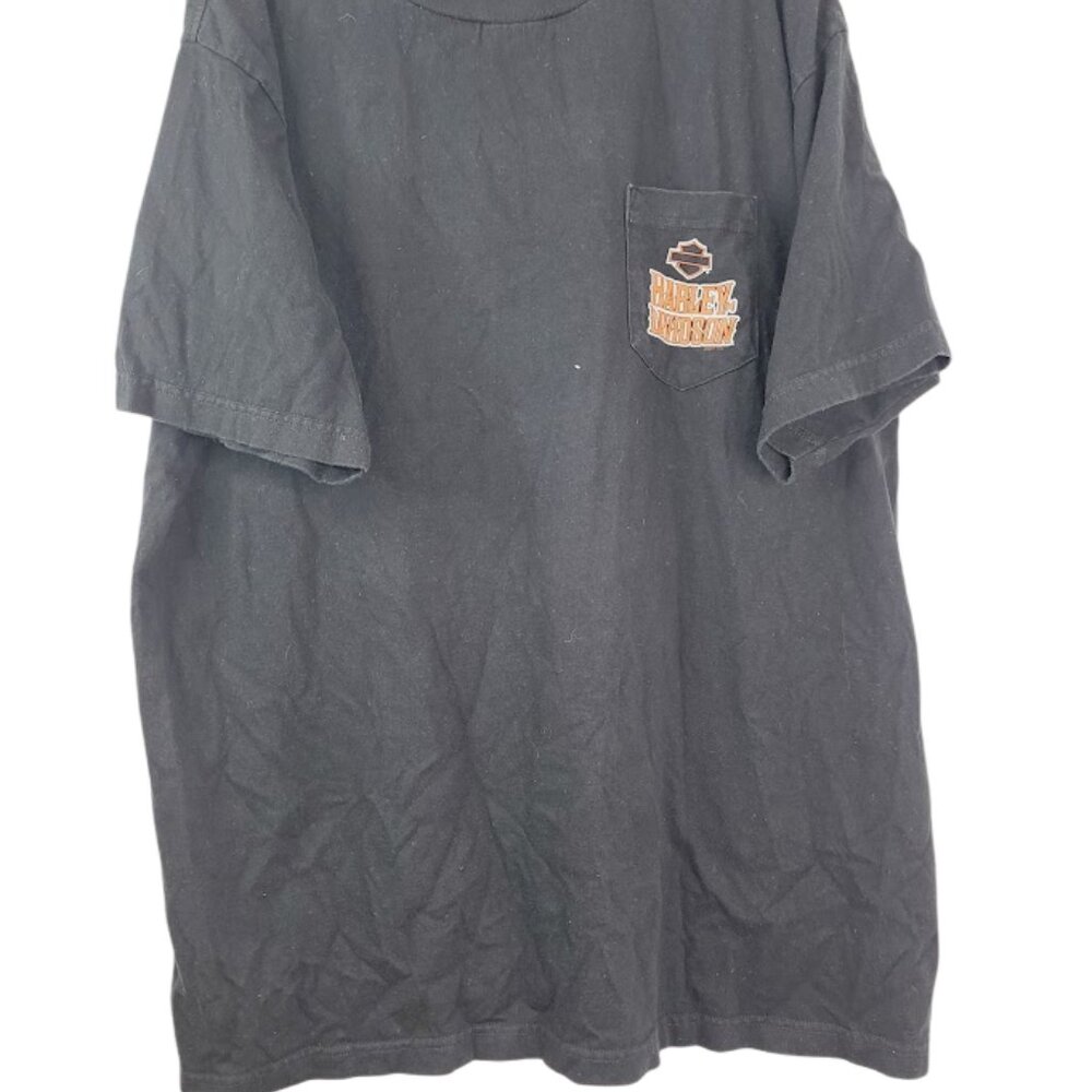 Harley-Davidson Men's Black Short Sleeve Crew Neck Graphic T-shirt Size‎ XL